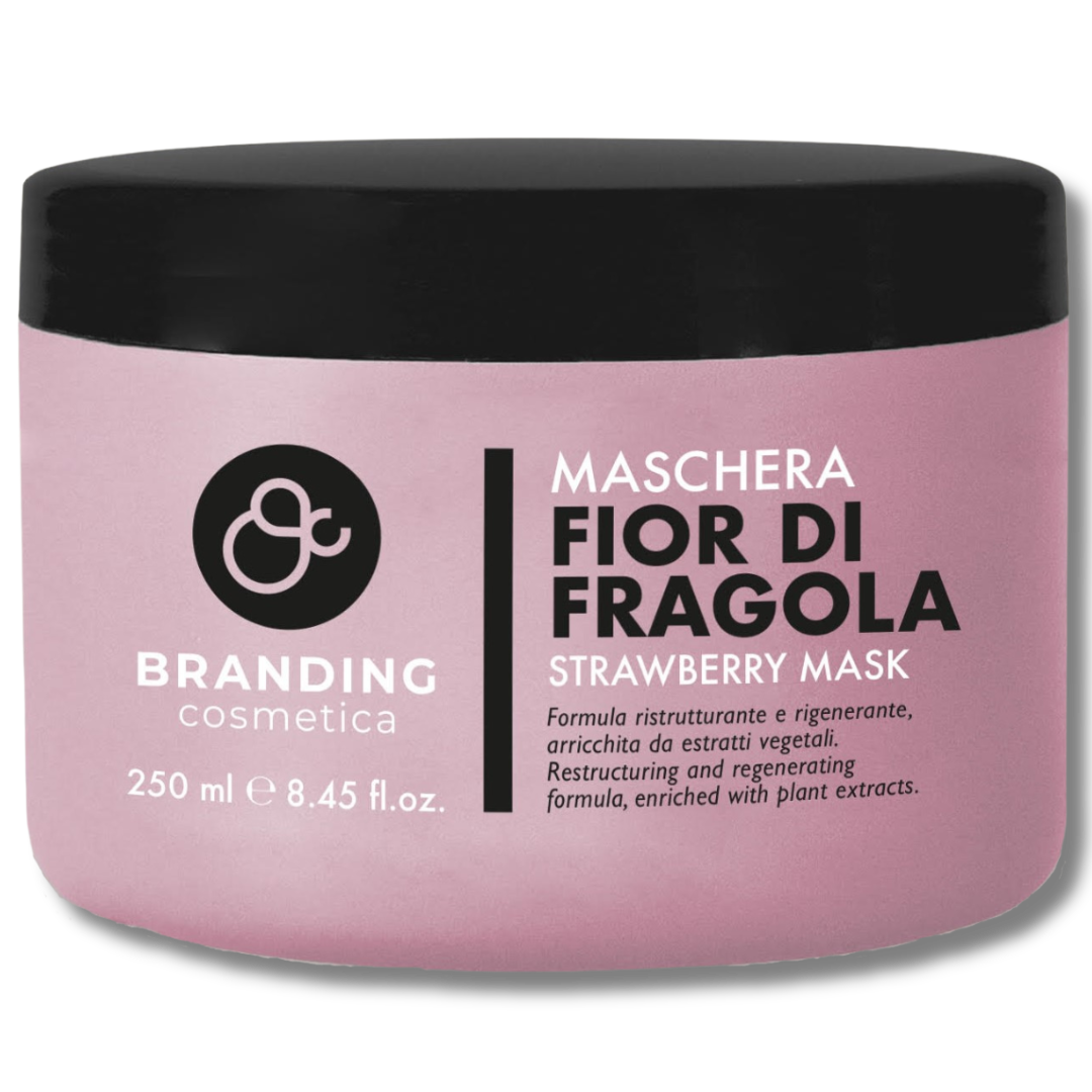 Maschera Fior Di Fragola Capelli Sfibrati e Danneggiati