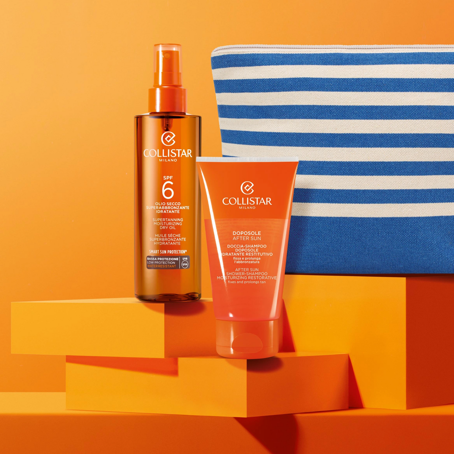 Collistar Cofanetto Olio Secco Superabbronzante SPF6 + Doccia Shampoo Doposole