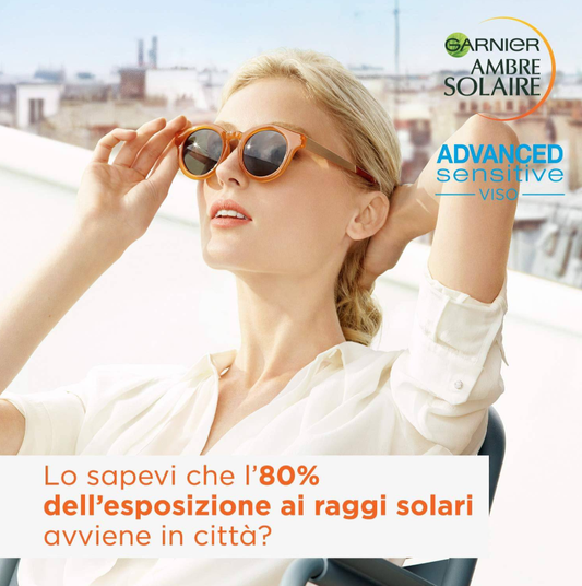 Garnier Ambre Solaire Advanced Viso UV Crema Idratante SPF 50+ 50 ml