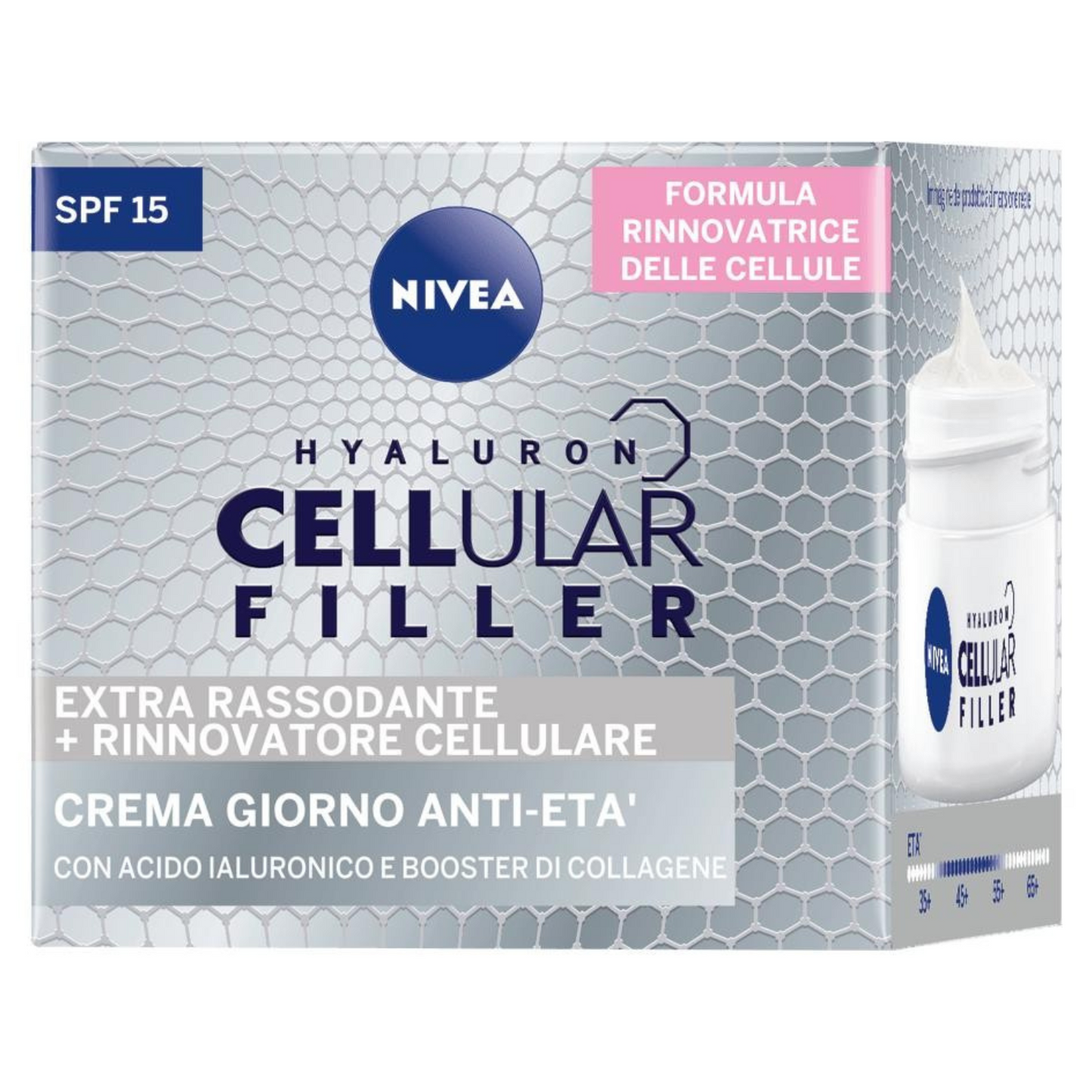 Nivea Hyaluron Crema Giorno Anti-Età Extra Rassodante SPF15