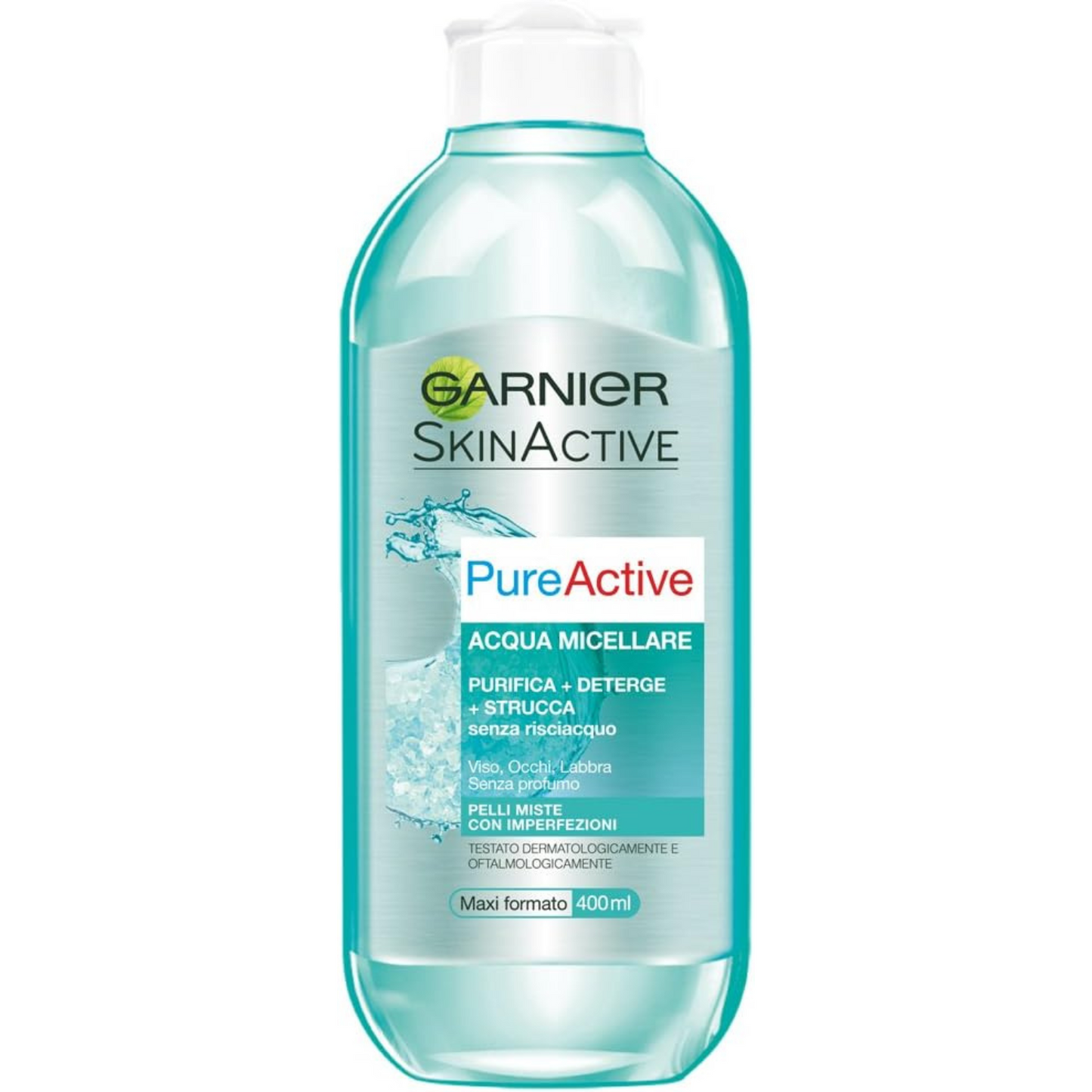 Garnier Acqua Micellare Pure Active - Pelli Miste, con Imperfezioni 400 ml