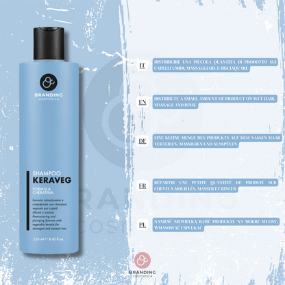 Shampoo Bio Cheratina Vegetale Ristrutturante 250 ml