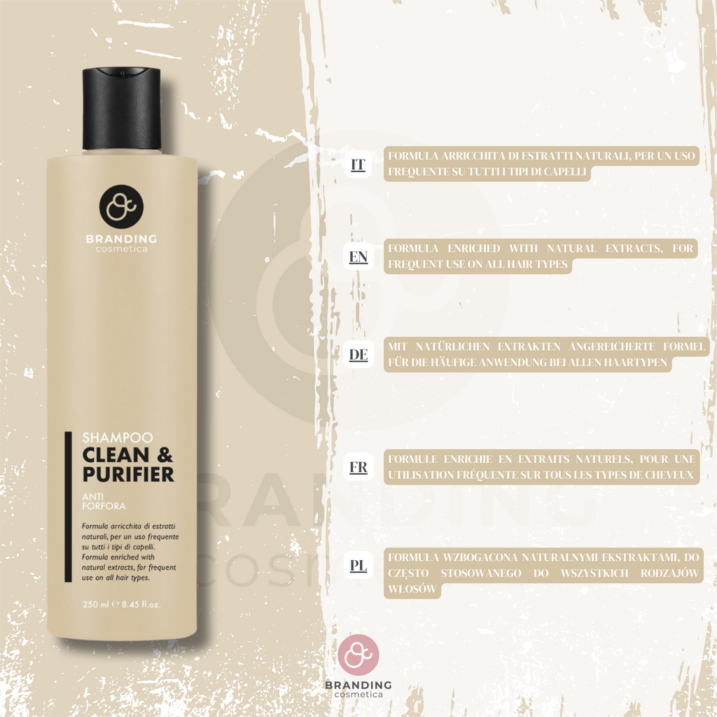 Shampoo Antiforfora Bio Vegano Seboregolatore Per Capelli Grassi e Normali