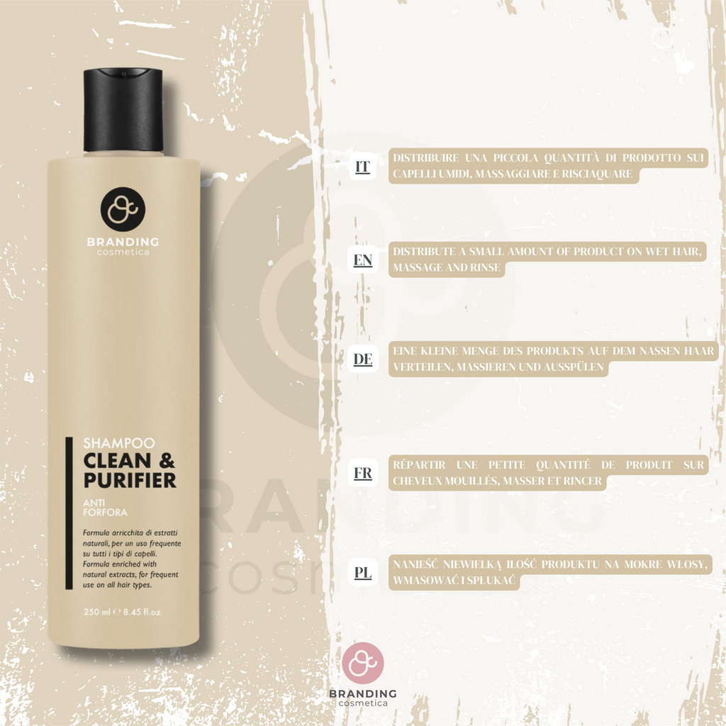 Shampoo Antiforfora Bio Vegano Seboregolatore Per Capelli Grassi e Normali
