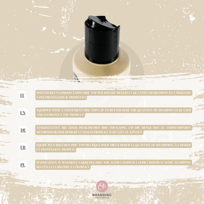 Shampoo Antiforfora Bio Vegano Seboregolatore Per Capelli Grassi e Normali 250 ml