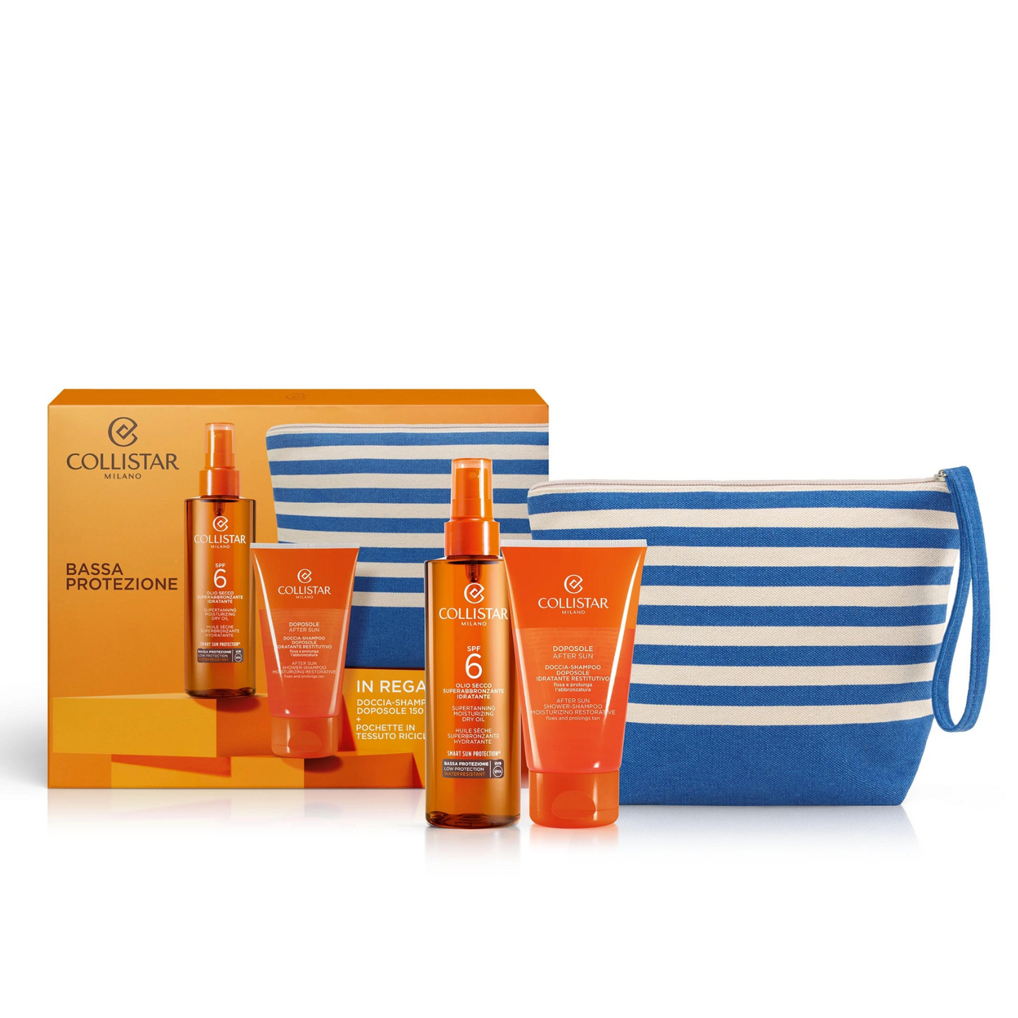 Collistar Cofanetto Olio Secco Superabbronzante SPF6 + Doccia Shampoo Doposole