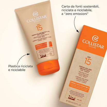 Collistar Crema Solare Protettiva Viso - Corpo SPF15 150 ml