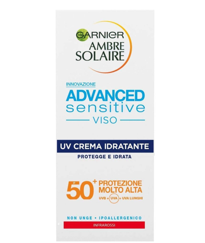 Garnier Ambre Solaire Advanced Viso UV Crema Idratante SPF 50+ 50 ml