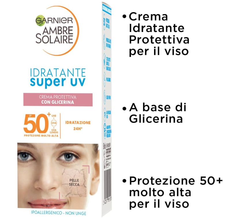 Garnier Ambre Solaire Idratante Super UV SPF 50+ 50 ml